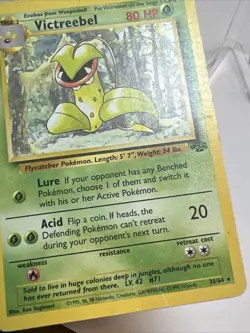 CREASED Victreebel 30/64 Regular/Non-Holo Jungle AUTHENTIC Pokemon Card - Image 4