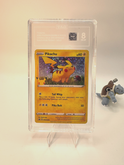 TAG 8 Pikachu SWSH039 General Mills Promo Holo Pokemon Card TCG PSA - Image 2