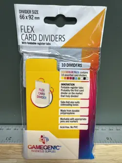 Gamegenic Flex Card Dividers (Pack of 10, New Sealed) Multicolored Deck Box MTG - Image 1
