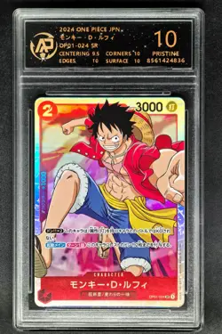 2024 ONE PIECE JPN. cards Monkey D. Luffy OP01-024 SR RPA 10 (SAME AS PSA 10) - Image 1