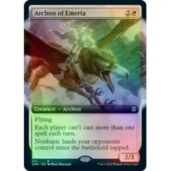 FOIL ARCHON OF EMERIA (EXTENDED ART) Zendikar Rising ZNR Magic MTG MINT CARD - Image 1