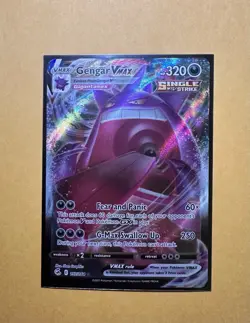 Pokemon TCG Gengar VMAX 157/264 Fusion Strike Ultra Rare Full Art Holo Card Mint - Image 1