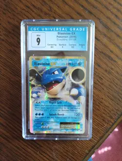 Pokemon TCG Blastoise EX Holo Ultra Rare Card 21/108 Evolutions - Image 1