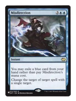 Misdirection NM The List: Reprints Dual Deck Merfolk v Goblins 015/063 MTG Reg - Image 1