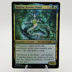 Magic MTG: Tatyova, Benthic Druid - Dominaria (DOM) #206 Pre-release FOIL - Image 1