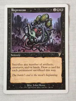 NM Reprocess 7th Edition Mtg Magic the Gathering - Image 1