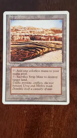 Strip Mine Fourth Edition 4th EX/LP #363 MTG Magic the Gathering Land Uncommon - Image 1