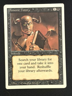 Demonic Tutor Revised Edition MTG Magic the Gathering - Image 1