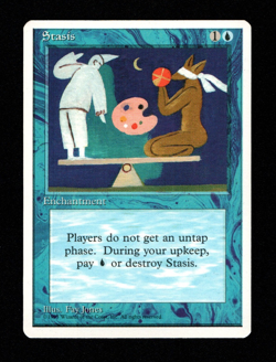 MTG Stasis SP/NM- 4th Magic the Gathering ~ Free Shipping ~ - Image 1