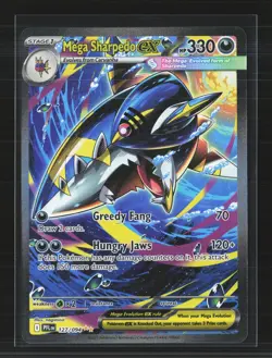 Pokemon 2025 Mega Evolution – Phantasmal Flames Mega Sharpedo EX SAR #127/94 - Image 1