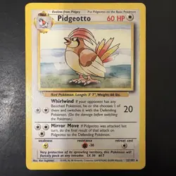 Vintage Pokemon Pidgeotto 22/102 Base Set Non-holo Rare WotC 1999 - Image 1