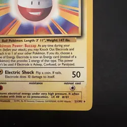 Pokemon Vintage Non-holo Rare Electrode Base Set 21/102 Wotc 1999 - Image 4