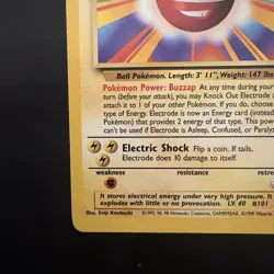 Pokemon Vintage Non-holo Rare Electrode Base Set 21/102 Wotc 1999 - Image 5