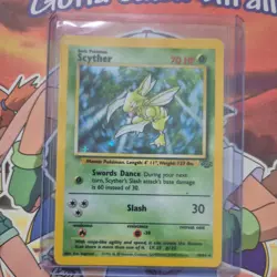 Scyther Holo Jungle Set 10/64 Vintage 1999 Pokemon Card WOTC Rare - Image 1