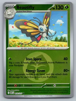 Pokemon TCG ME: Ascended Heroes Beautifly (Energy Symbol Pattern) 013/217 - Image 1