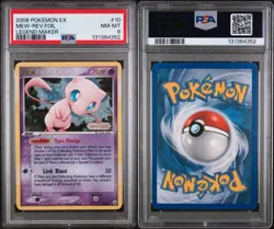 Pokemon Mew 2006 Reverse Holo EX Legend Maker #10 PSA 8 - Image 1