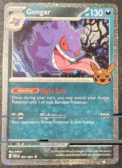 Gengar #57/91 Cosmos Holo Pokemon Card TCG Halloween Trick Or Trade 2024 - Image 1