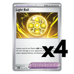 4x Light Ball - 191/217 - ME: Ascended Heroes (ASC) Pokemon Playset x4 - Image 1