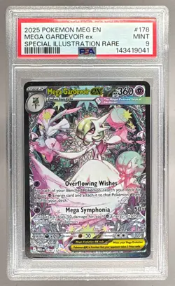 143419041 Mega Gardevoir ex 2025 Pokemon Evolution #178 SIR PSA 9 - Image 1