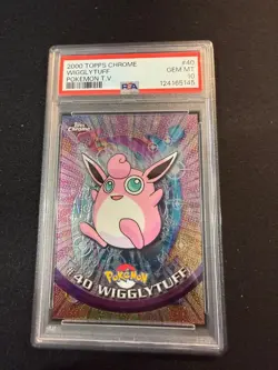 2000 TOPPS CHROME POKEMON T.V. #40 WIGGLYTUFF PSA 10 - Image 1