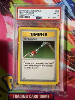 💥 PSA 9 - Maintenance (Shadowless) 1999 Pokemon TCG Non Holo # 83/102 - Image 1