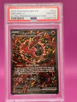 2025 POKEMON MEP ULTRA-PREMIUM COLLECTION #024 ORICORIO EX PSA 10 - Image 2