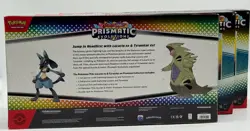 3x Pokemon Prismatic Evolutions Lucario ex & Tyranitar ex Premium Collection - Image 2