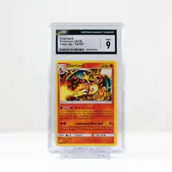 Pokemon Charizard Non-holo #14 Team Up 2019 - CGC 9 MINT - Image 1