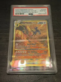 2023 POKEMON CROWN ZENITH SECRET #GG68 FULL ART/ORIGIN FORME DIALGA VSTAR PSA 10 - Image 5