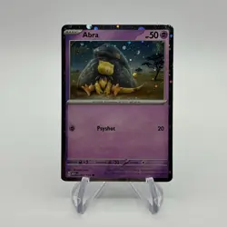 True HD COSMOS HOLO Abra 063/165 - Pokemon 151 Promo - Image 1