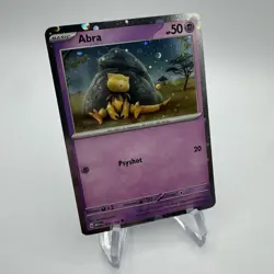 True HD COSMOS HOLO Abra 063/165 - Pokemon 151 Promo - Image 3