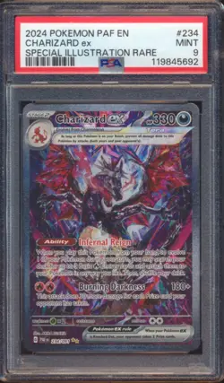 2024 POKEMON PALDEAN FATES CHARIZARD EX #234 SIR PSA 9! - Image 1