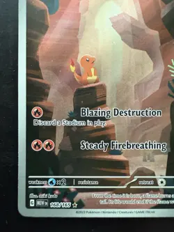 Pokemon Charmander 168/165 Scarlet & Violet 151 Illustration Rare (LP) - Image 4