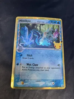 Pokemon TCG Mimikyu SWSH136 Delta Species 25th Celebrations Black Star Promo NM - Image 4