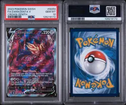2023 POKEMON SWORD & SHIELD CROWN ZENITH #GG54 FULL ART/ZAMAZENTA V PSA 10 - Image 3