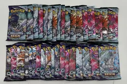 Lot of (35) Pokemon TCG Chilling Reign Booster Packs Sealed - Image 1