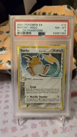 ⚡ Raichu 15/110 Holo Delta Species EX Holon Phantoms PSA 8 Pokemon 2006 MINT - Image 1