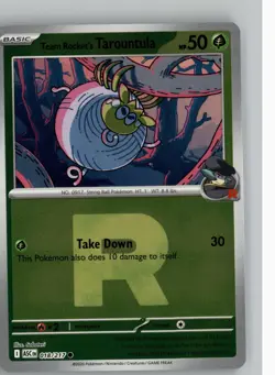 TEAM ROCKET'S TAROUNTULA 019/182 C DESTINED RIVALS POKEMON ROCKET HOLO NM - Image 1