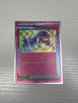Pokemon TCG Hero's Cape Trainer Ace Scarlet Violet Temporal Forces 2024 - Image 1