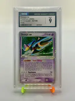 2005 Pokemon Deoxys EX 93/106 Holo CGC 9 - Very LOW POP - SWIRL - Image 1