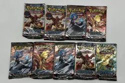 Lot of (9) Pokemon TCG XY Steam Siege Booster Packs Sealed - Image 1