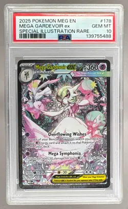 139755488 Mega Gardevoir ex 2025 Pokemon Mega Evolution #178 SIR PSA 10 - Image 1