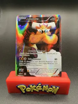 Pokemon TCG Landorus BW43 2012 Black & White Black Star Promo Holo HP Damage - Image 1