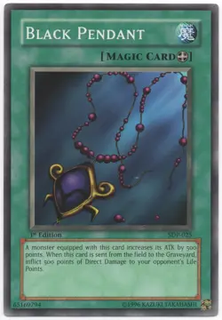 Black Pendant 1st Edition Common SDP-025 Yu-Gi-Oh Lightly Played - Image 1
