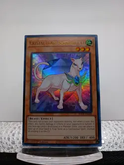 3x Yugioh! Crystal Beast Amethyst Cat - BLCR-EN048 - Ultra Rare - 1st Ed - NM - Image 1