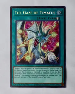 Yu-Gi-Oh! The Gaze of Timaeus MZMU-EN013 Secret Rare 1st Edition - Image 1