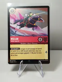LORCANA FR Card - Chapter 1 118/204 Mulan - Super Rare✨FOIL✨New - Image 1