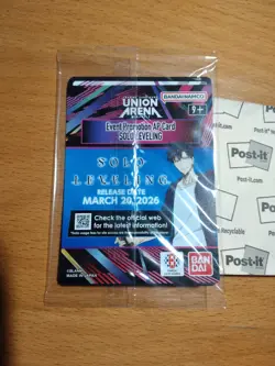 Solo Leveling Union Arena NYCC 2025 Action Point Promo Card SEALED LIMITED - Image 2