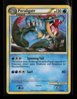 Feraligatr 25/95 Rare Call of Legends Heavily Played Pokemon Card - Image 1