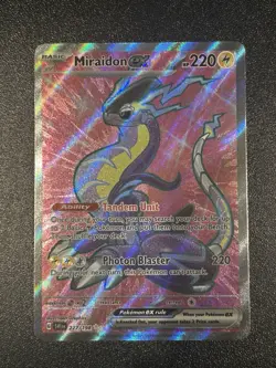 Pokemon TCG Miraidon EX Scarlet & Violet Holo Ultra Rare Card 227/198 - Image 1